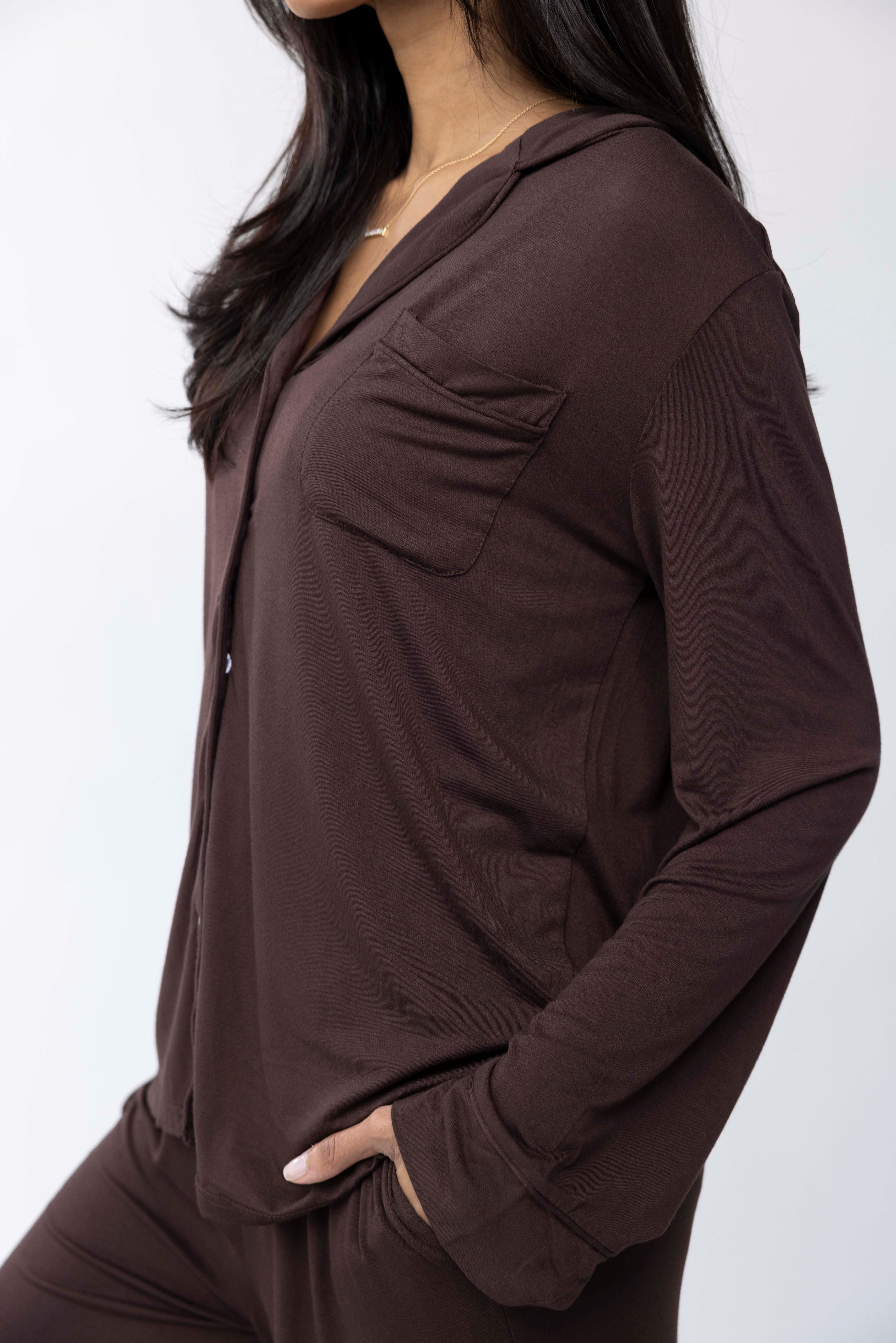 BROWN TENCEL™ PAJAMA