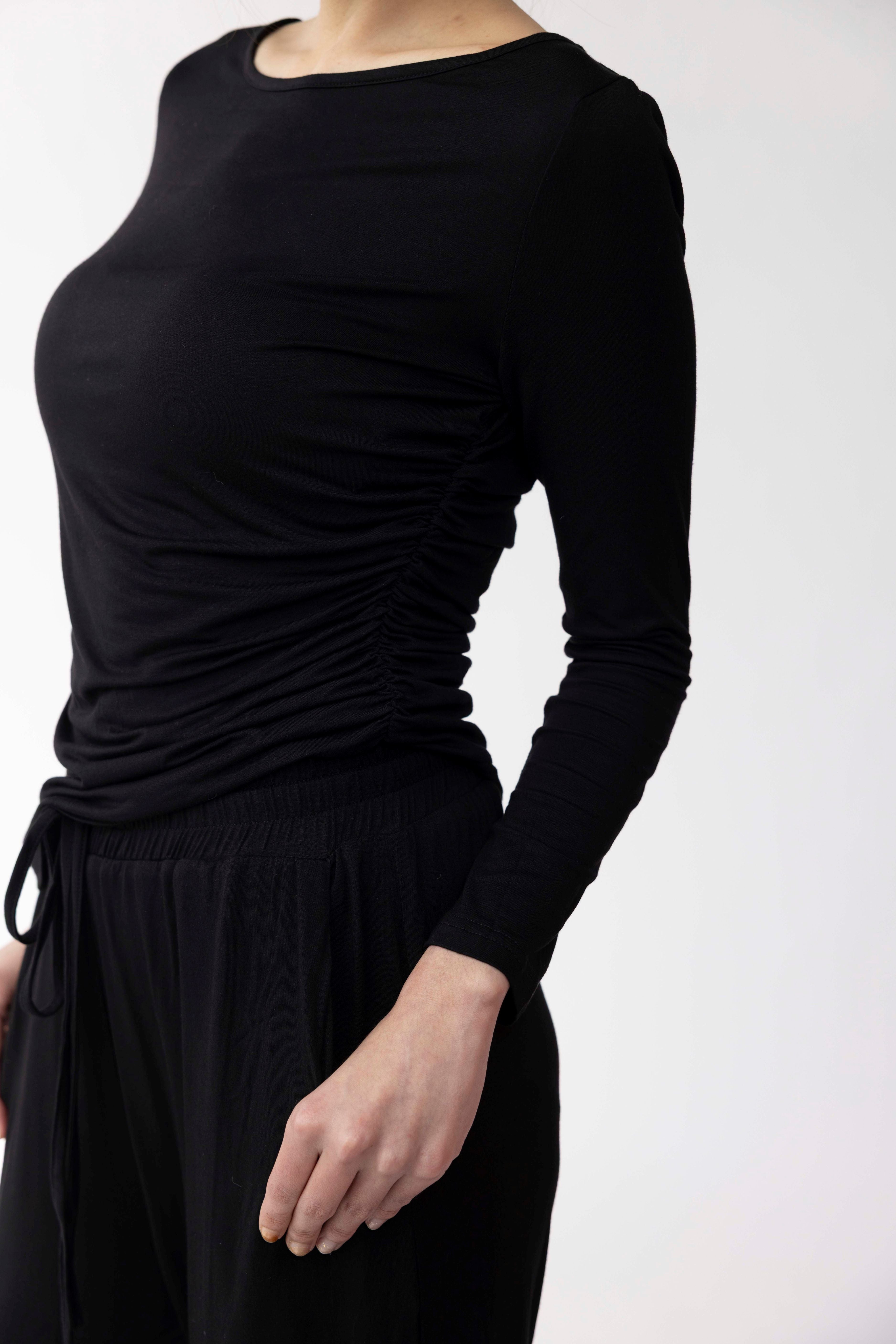BLACK TENCEL™  LOUNGEWEAR SET