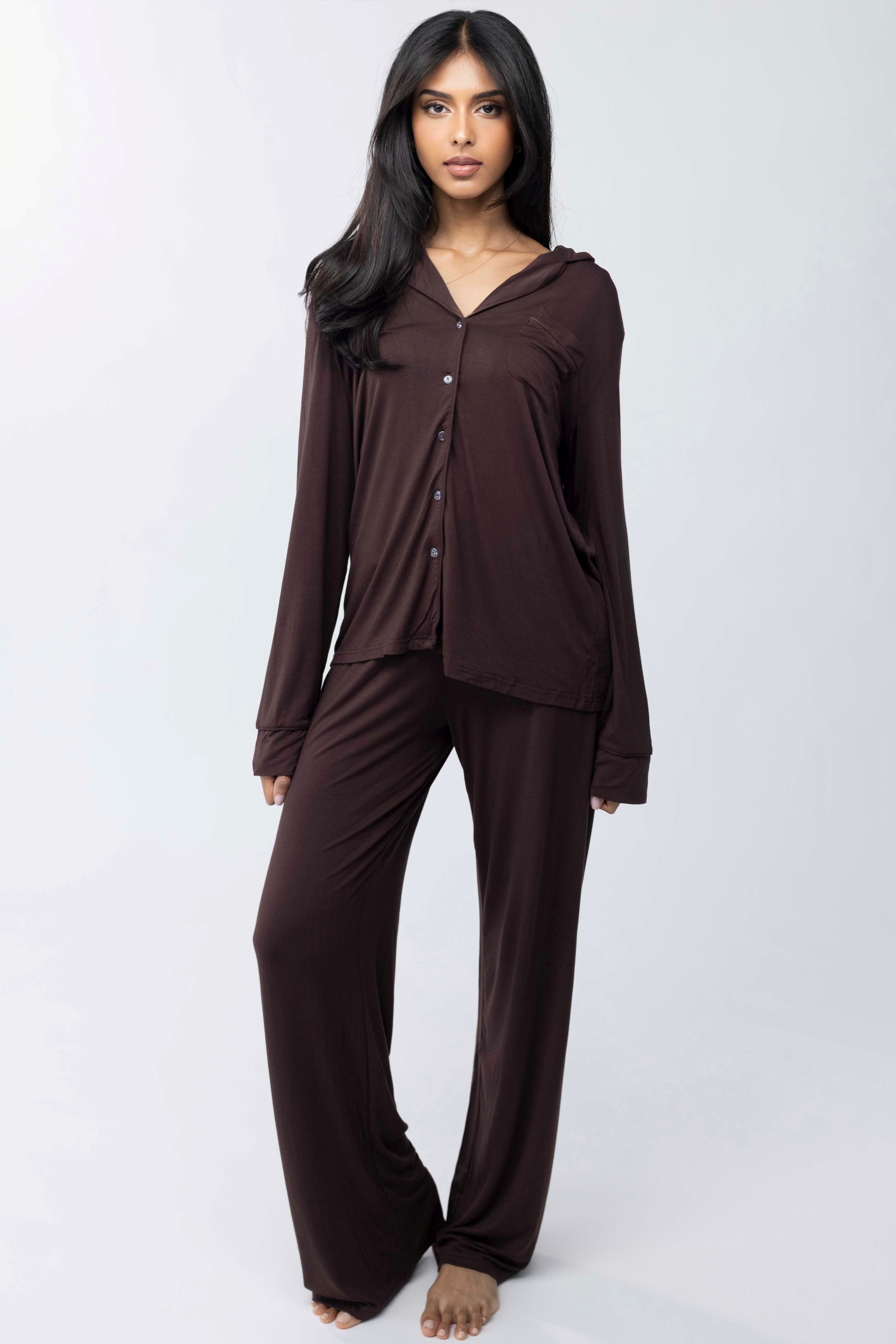 BROWN TENCEL™ PAJAMA